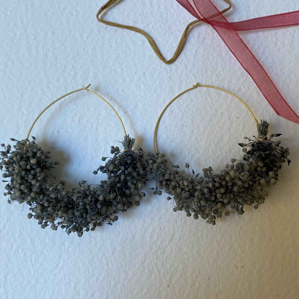 Boucles d'oreilles Nani grises