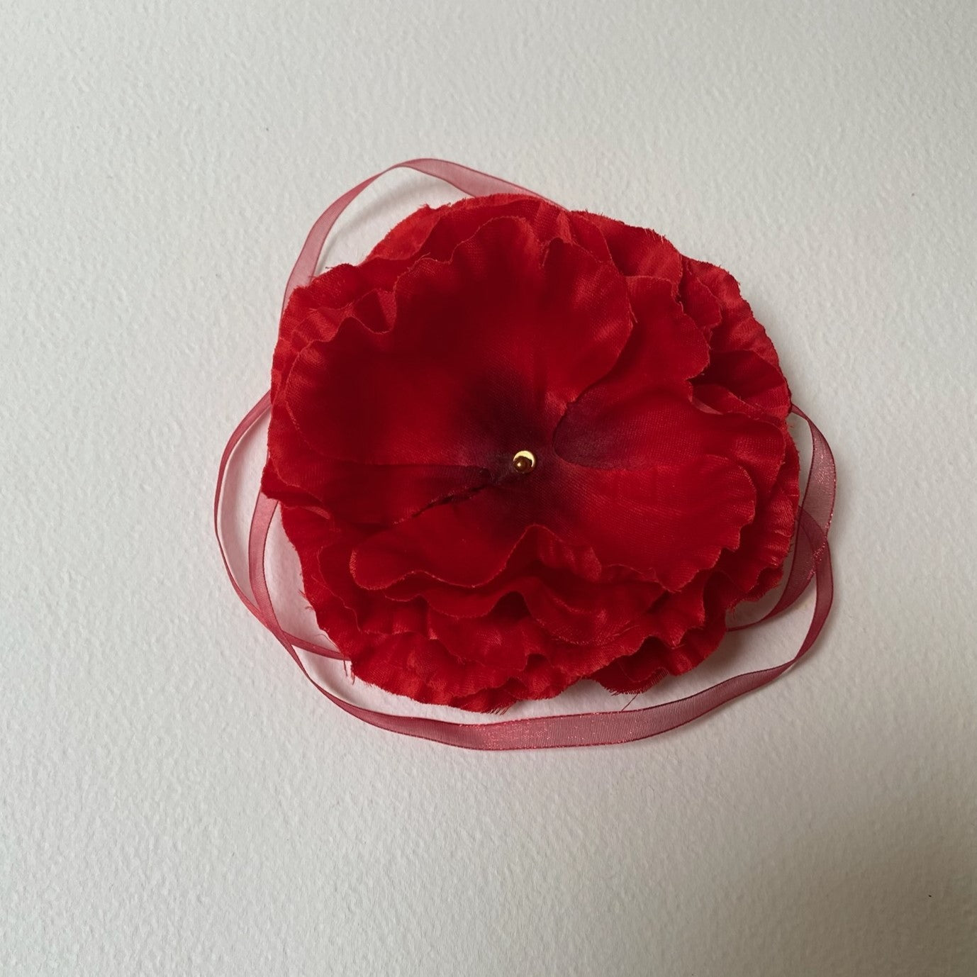 Poppy flower choker