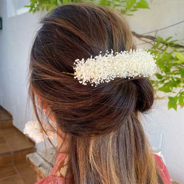 Doble peineta de flores Brisa