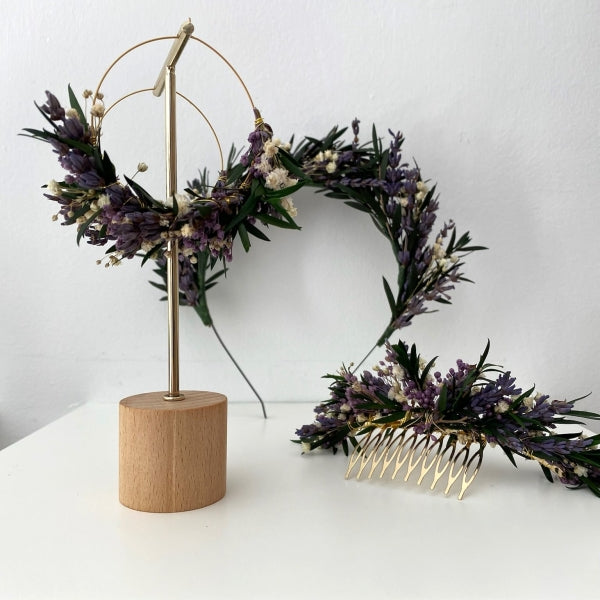 Diadema de flores Lavanda