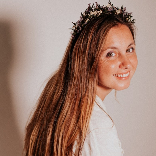 Diadema de flores Lavanda