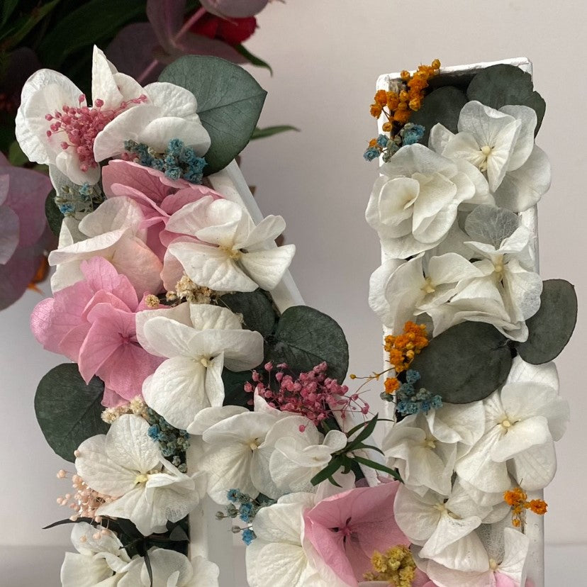 Romantic Preserved Flower Letter