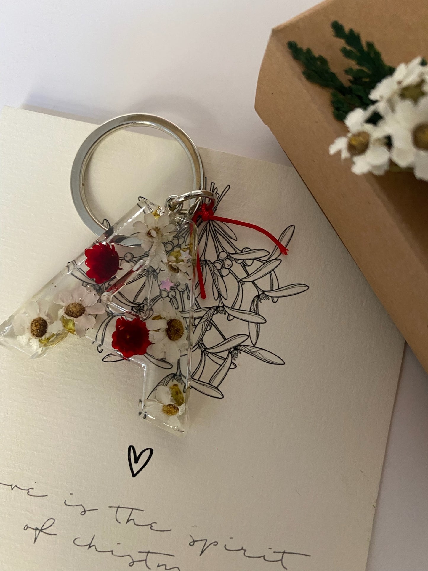 Letter keychains