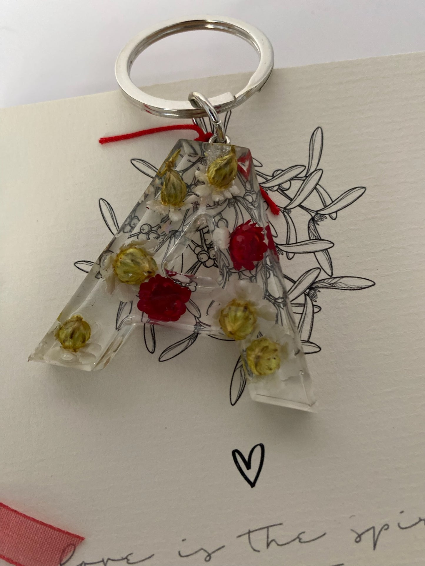 Letter keychains