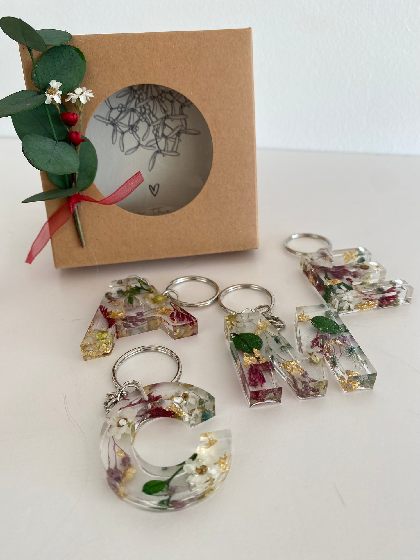 Letter keychains